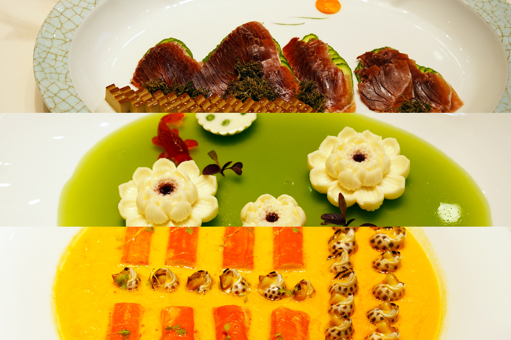 大觀樓長聯(lián)宴。從上至下依次為北走蜿蜒、九夏芙蓉、蟹嶼螺洲。供圖