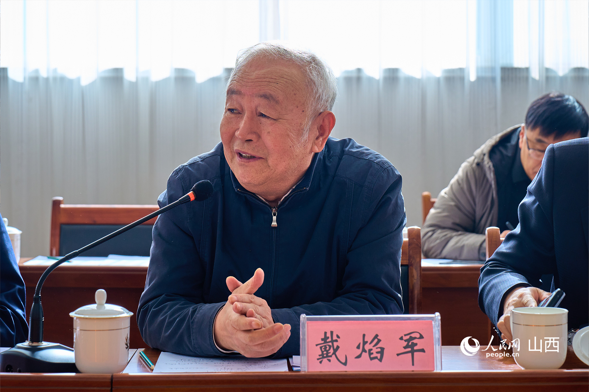 中央黨校（國家行政學院）黨建教研部原副主任、教授戴焰軍。人民網(wǎng) 張超寧攝